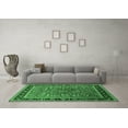 thumbnail image 3 of Ahgly Company Indoor Square Oriental Emerald Green Traditional Area Rugs, 7' Square, 3 of 4