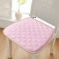 thumbnail image 2 of WKSCLPAI 18" Classic Dining Chair Cushion, Laminated Cotton Comfortable Office Chair Cushion, Car Seat Dust Cushion, Non-slip Stain-resistant Stool Chair Cover Cushion, Pink, 2 of 5