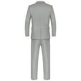 thumbnail image 5 of vastwit Mens Classic Fit Tuxedo Suit for Business Wedding Prom Party (Blazer Jacket & Vest & Pants) Gray XL, 5 of 6