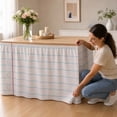 thumbnail image 3 of Desk Skirt Polyester, Cabinet Curtain and Sink Bathroom Skirt for Party Table, 3 of 6
