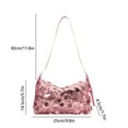 thumbnail image 3 of Btomtd Women's Crossbody Bag with Sequin for Commuting, Casual Underarm Shoulder Bag with Chain Strap, Everyday Purse and Handbag, Pink, 3 of 7