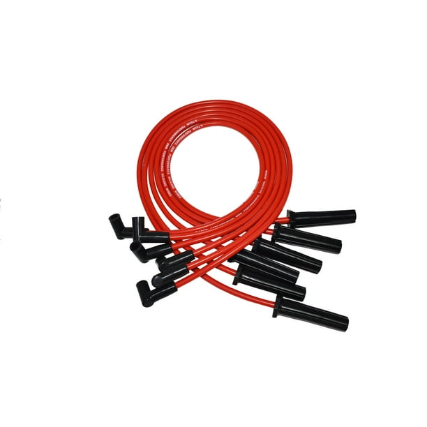 Câble d'allumage d'étincelle, remplacement d'accessoire automatique de  voiture de fil de câble d'allumage d'étincelle de silicone de 8mm partie