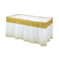 thumbnail image 2 of TACILIP Table Skirt Party Table Skirt Desk Skirt Falda Table Skirts for Rectangle Tables, Home Decor, 2 of 6