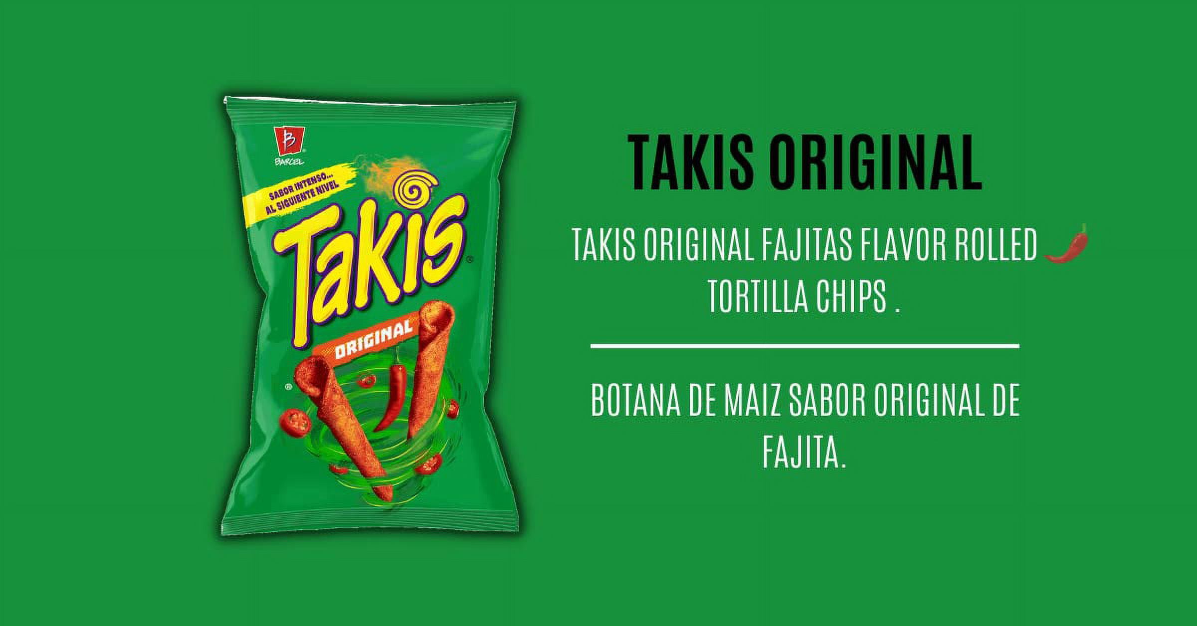 Barcel Takis Original Flavored Chips Box of 4 Original 70g each