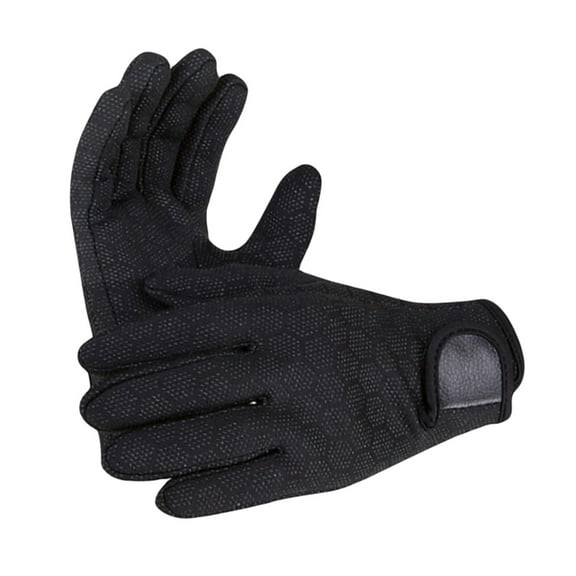 1.5mm Neoprene Gloves Diving Wetsuit Gloves For Men Women Kids - Warm - Black