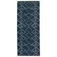 thumbnail image 4 of Playa Rug Machine Washable Area Rug With Non Slip Backing - Stain Resistant - Eco Friendly - Family and Pet Friendly - Aspen Tribal Moroccan Bohemian Navy&Creme Design 2'2''x6', 4 of 8