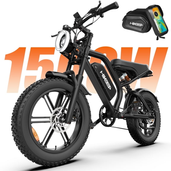 20" Fat Tire Electric Bike for Adults, 1500W Peak Adults Ebike, 48V 15Ah Battery Electric Mountain Bike UL2849