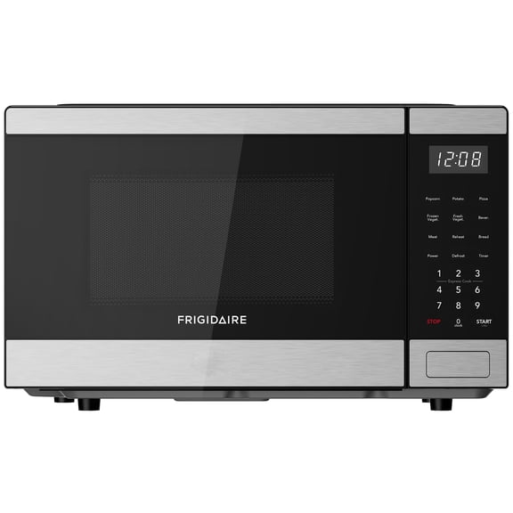 Frigidaire 0.9 Cu. Ft. Countertop Microwave Oven, 1000 Watt Microwave with 10 Power Levels, Stainless Steel