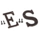 thumbnail image 1 of 2 piezas de letras para casa, placa de puerta, decoración de pared de patio, letras para buzón, bricolaje, hierro fundido ES, 1 of 9