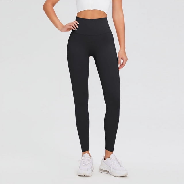 Pantalones de yoga de licra de primavera y verano con cintura alta y realce de cadera, mallas deportivas desnudas para correr y fitness