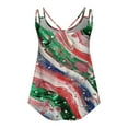 thumbnail image 4 of American Flag Tank Top Womens Red White and Blue Tank Top for Women Memorial Day Tank American Flag Tops Women Spring and Summer Tank Eyelet Embroidery Neck Print Casual Fashion Top, 4 of 8