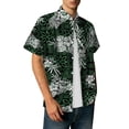 thumbnail image 2 of Hawaiian Shirt for Men Summer Short Sleeve Button Down Lapel Collar Loose Fit Tropical Print Beach Shirts Vacation Outfits, 2 of 5