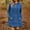 Blue, variant on Pullover Hoodie Dress for Women, Trendy Long Fleece Oversized Sweatshirt, Curved Hem Dresses for Women with Pockets