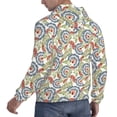 thumbnail image 6 of Salouo Paisley Floral 5 Pattern Men's Fall Hoodie Sweatshirt,Sport Hoodie with Pockets for Men Pullover Casual Hooded Sweatshirt-3X-Large, 6 of 7