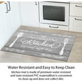 thumbnail image 4 of Kitchen Rugs and Mats Non-Slip Washable Anti-Fatigue Kitchen Mats 2 Pieces Black Kitchen Rug Floor Comfort Mats for Kitchen Sink Front Two Piece, Grey 17x30+17x47inch, 4 of 6