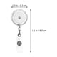 thumbnail image 2 of White Certificate Badge Holders Practical Badge Clips for Daily Use 10Pcs, 2 of 5