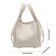 thumbnail image 2 of Mujeres PU Bucket Bag Fashion Bolso de hombro Gran capacidad Bag Sleek Sling Correa ajustable Bolsa Crossbody Bolsa de viaje al aire libre, 2 of 9