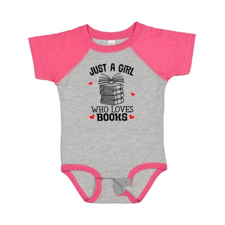 

Inktastic Just a Girl Who Loves Books Gift Baby Girl Bodysuit