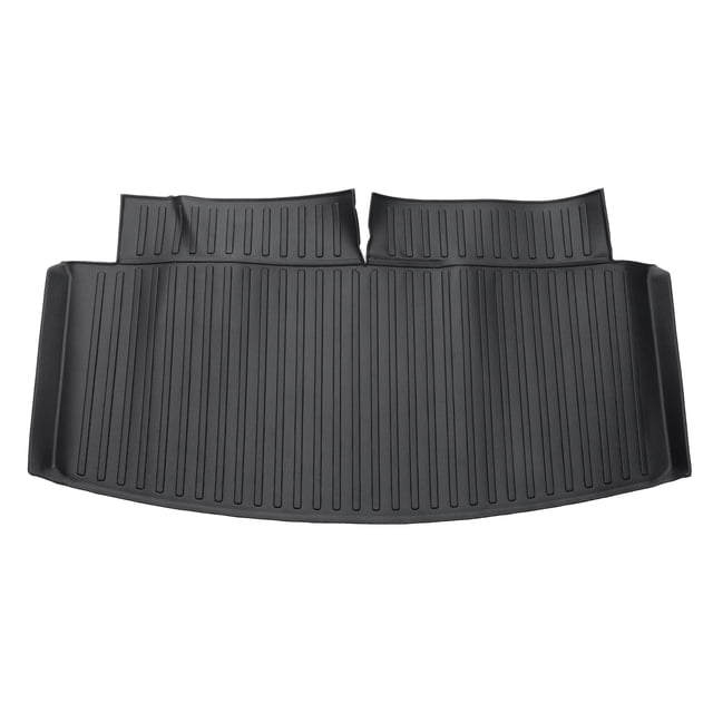 Alfombrilla de Carga de Maletero Unique Bargains para Ford Explorer 2020-2024 Negro TPE 1 Pc Cara Plana Patrón de Rayas Verticales Trasera Antideslizante