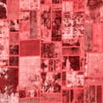 thumbnail image 1 of Ahgly Company Indoor Square Patchwork Red Transitional Area Rugs, 6' Square, 1 of 4
