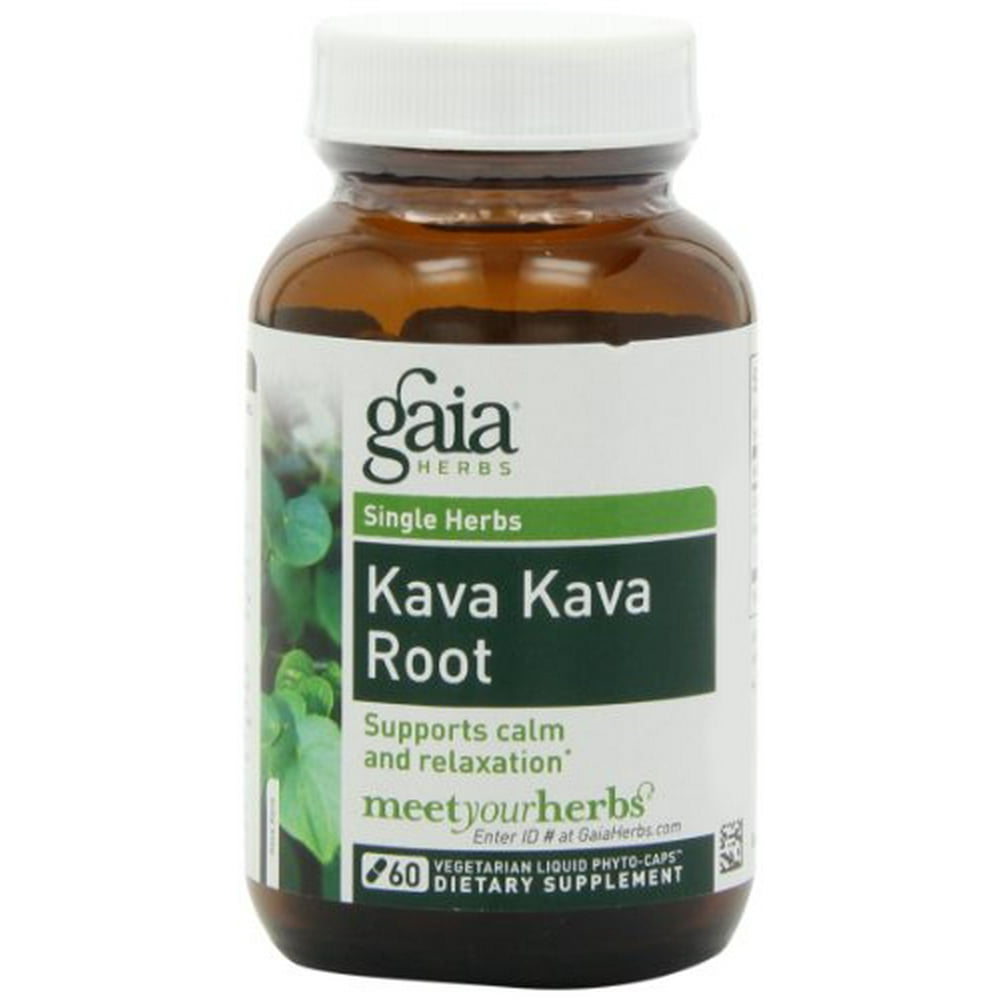 Gaia Herbs Kava Kava Root, 60 Liquid PhytoCapsules