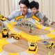 thumbnail image 2 of Juego de vías de riel mágico de carreras de coches para niños BANYUO juguetes de Plástico 137PCS 221PCS 333PCS, 2 of 4