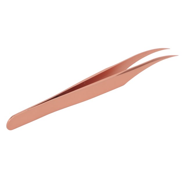 Pince à Épiler avec Pointe Courbée, Pince à Extensions de Cils, Conception Ergonomique Précise pour Faux Cils Adaptée à l'Utilisation en Salon de Beauté