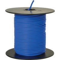 Primary Wire, Automotive, 18 AWG, 1C C, Blue, PVC, Stranded, 60V, 100 ft.