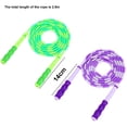 thumbnail image 2 of Soft Beaded Jump Rope, Adjustable Length Tangle-Free Segmented Soft Beaded Skipping Rope， Workout and Weight Loss, 2 of 5
