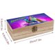 thumbnail image 2 of Noche de la Zoopocalipsis Caja Organizadora de Madera Rústica - Caja Decorativa Multifuncional para Escritorio, Hogar, Oficina, Joyas y Manualidades, 2 of 6