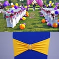 thumbnail image 3 of Elástico Spandex Sash Band Silla Volver Hebilla Cubierta de Decoración de banquete de boda SELECCIÓN BLESIY Trasero de la silla de la banda elástica, 3 of 4