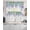 White Light Green Light Purple, variant on Wisteria Swag Kitchen Curtains Sets for Windows 24 Inch Length, Purple Flowers Leaves Butterflies Plants Spring Beige Short Window Curtain Swags Valances and Tiers 3 Piece Set for Cafe/Dining Room