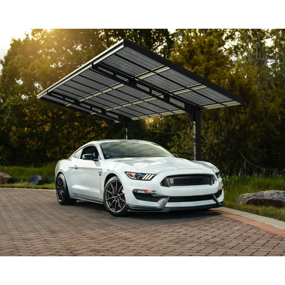 Palram - Canopia Sydney Wave Single Carport - Gray