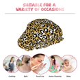thumbnail image 6 of KLL Leopard Pattern Shower Cap & Bath Cap for Women,Reversible Oversized Waterproof Shower Caps for all Hair Lengths,Elastic Reusable Bathing Hair Cap, 6 of 6