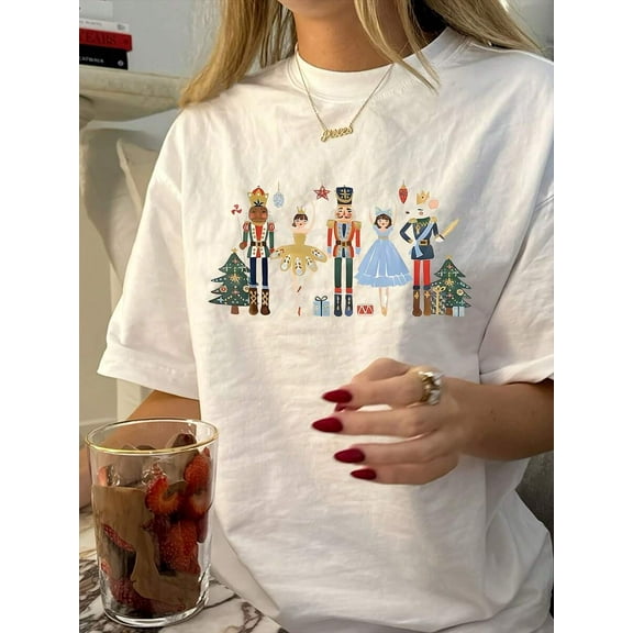 Plus Size Women's Funny Christmas Short Sleeve T-Shirt - "Most Likely To Pet The Reindeer" Saying - Black Holiday Tee With Deer Graphic - Machine Washable Playful Festive Design Clothing