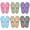 blue/beige/gray/pink/green/purple, variant on 6 Pairs Disposable Slippers for Guest, Washable Open Toe Slippers, Indoor Slipper Non-slip Spa Slippers for Home Hotel Bedroom Travel Unisex Universal Size