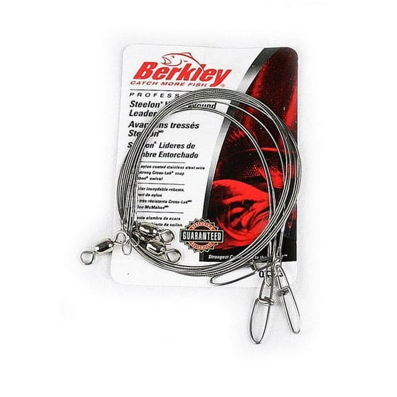 Berkley Steelon Wire-Wound Leaders , Bright, 24"