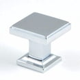 thumbnail image 2 of 992SN 1-3/8" Modern Square Cabinet Knob Satin Nickel Finish, 2 of 6