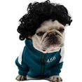 thumbnail image 1 of Peluca de perro TESSVEYA de pelo rizado negro para perros pequeños y grandes, 1 of 6