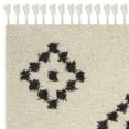 thumbnail image 6 of SAFAVIEH Moroccan Fringe Shag Serafim Geometric Area Rug, Cream/Charcoal, 5'3" x 7'6", 6 of 6