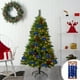 thumbnail image 1 of Set de lazos para árbol de Navidad Pack de 12 | Oro, plata, rojo, azul, rosa, negro | Decoraciones para fiestas navideñas | Mini lazos de plástico preatados con purpurina | Acento de regalo duradero, 1 of 6
