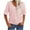 Pink, variant on Fesfesfes Tees Women Fashion Casual Solid Color Short Sleeve Loose Tee Tops V-neck Tops Blouse Shirts Women 2XL(US:12)