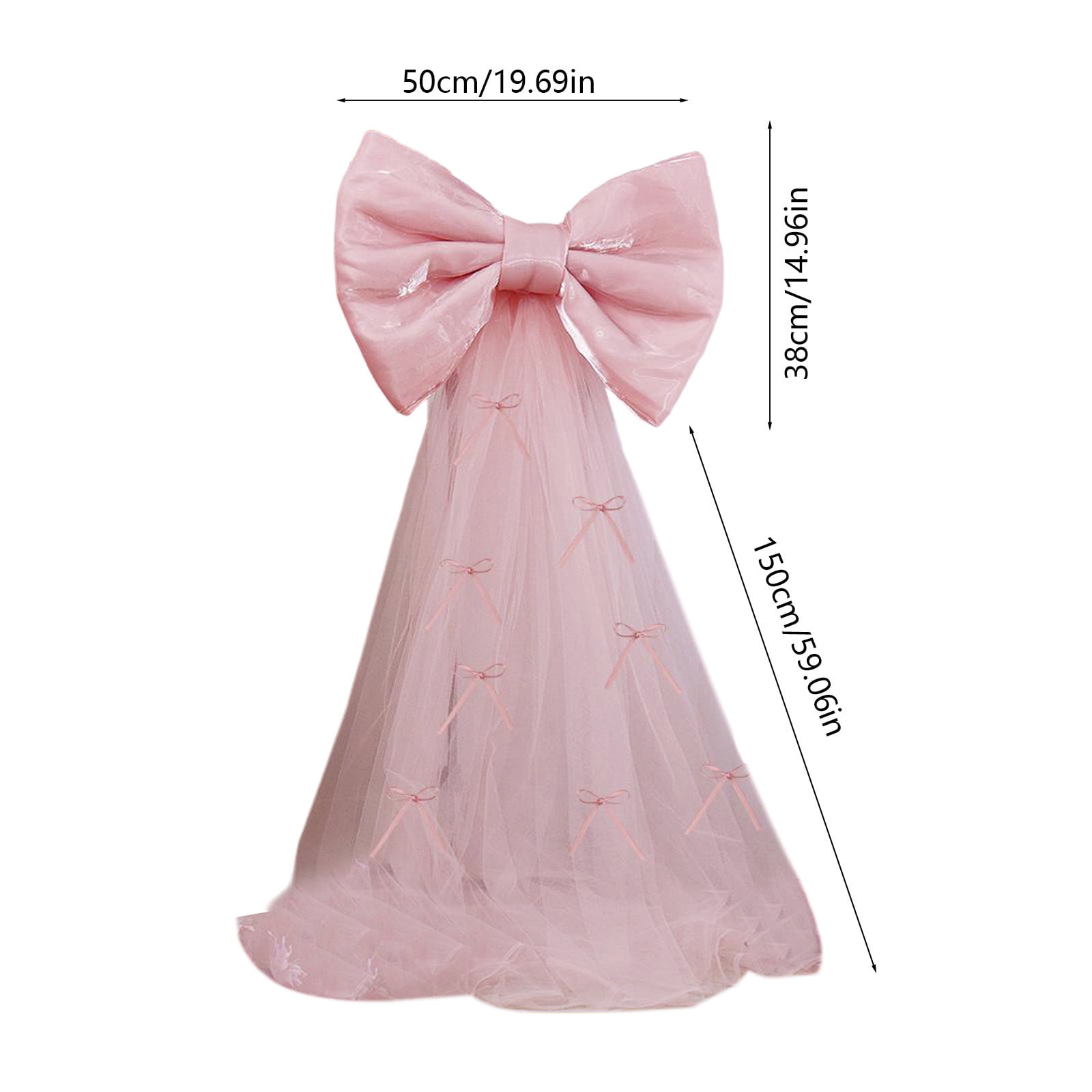 YiJuHui 2pcs Bow Party Decorations Bow Decor, Birthday Decorations for Wedding Engagement , Giant Room Decor B(50x38cm)