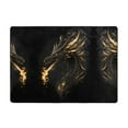 thumbnail image 7 of Area Rugs For Living Room Decor - Black and Gold Fire Dragon Soft Anti Slip Throw Washable Rugs 5x7 For Bedroom, Indoor Carpet For Bedroom Living Room 80x58In, 7 of 7