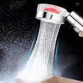 thumbnail image 2 of Ducha de mano interesante de alta presión, hermosa línea de agua limpia fácilmente, plata Feliz Sencillez, 2 of 5
