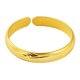 thumbnail image 1 of Pulsera chapada en oro con forma de pluma abierta grabada para mujer, 1 of 2