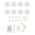 thumbnail image 2 of Kit De Luces De Pared Hexagonales, Juego De 8 Luces De Pared USB RGB LED Para Noches De Cine Y Noches De Juegos, 2 of 7