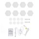 thumbnail image 2 of Kit De Luces De Pared Hexagonales, Juego De 8 Luces De Pared USB RGB LED Para Noches De Cine Y Noches De Juegos, 2 of 7