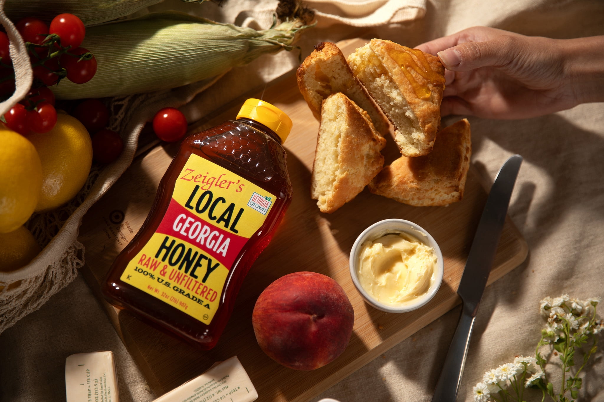 Zeigler's Georgia Honey 32oz Local, Raw, Unfiltered, Squeeze Bottle