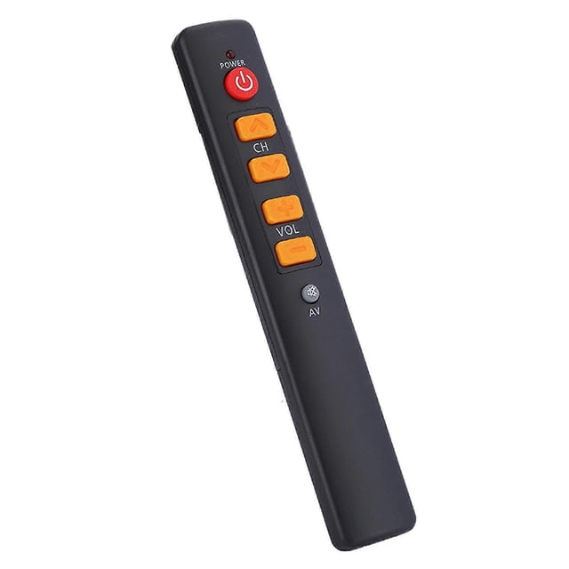 Universal remote control with large buttons for TV, decoder, DVD, DVB, HIFI, VCR